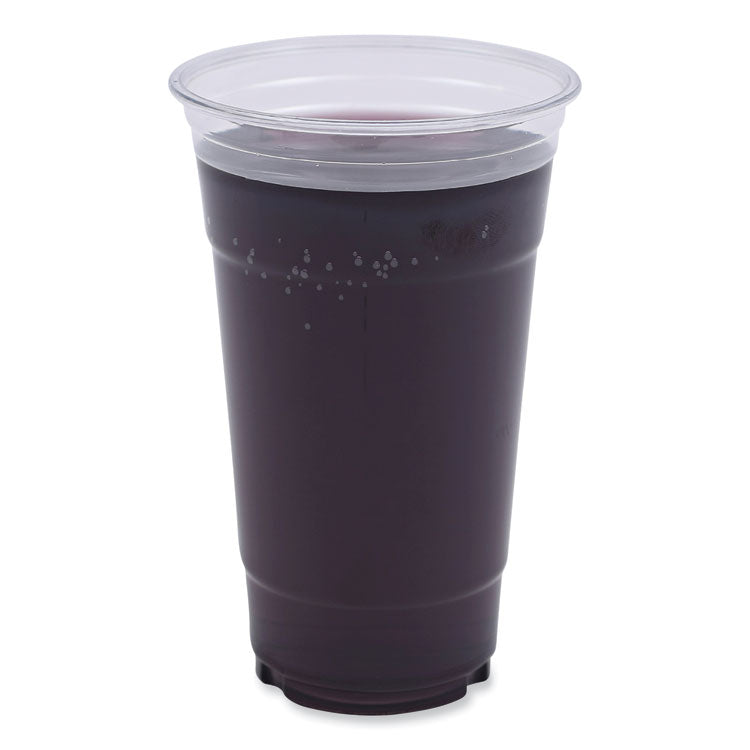 Boardwalk® Clear Plastic Cold Cups, 24 oz, PET, 50 Cups/Sleeve, 12 Sleeves/Carton (BWKPET24) Case of 600