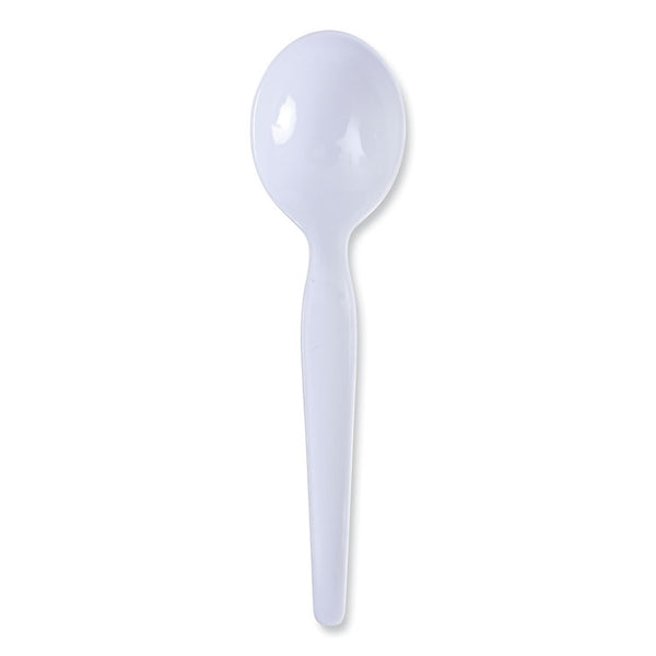 Boardwalk® Heavyweight Polystyrene Cutlery, Soup Spoon, White, 1000/Carton (BWKSOUPHWPSWH)