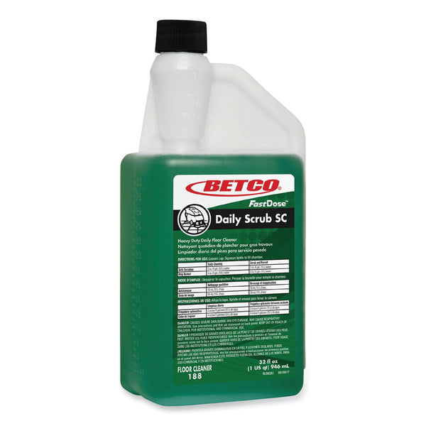 Betco® Daily Scrub SC Floor Cleaner, Characteristic Scent, 32 oz Bottle, 6/Carton (BET1884800) Case of 6