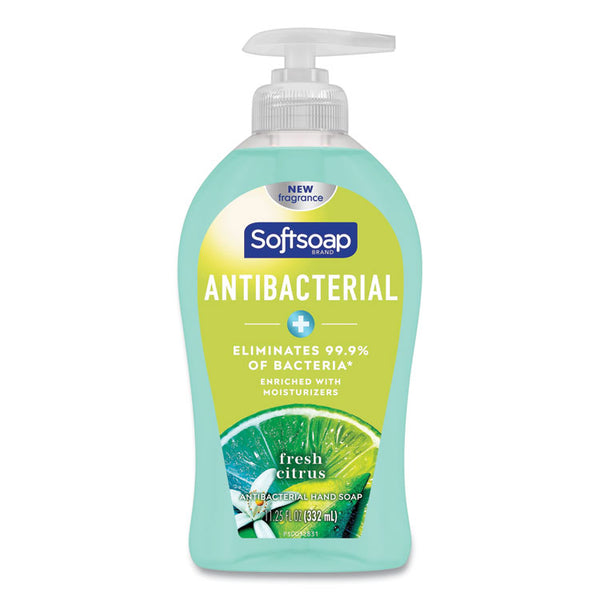 Softsoap® Antibacterial Hand Soap, Fresh Citrus, 11.25 oz Pump Bottle, 6/Carton (CPC44572)