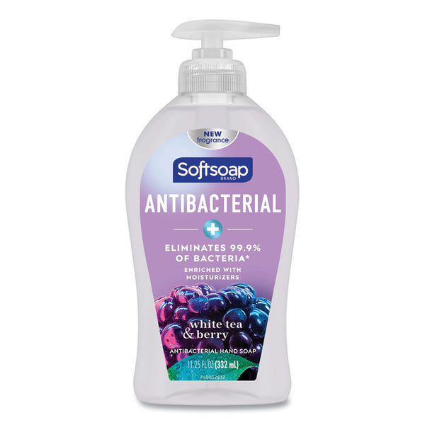 Softsoap® Antibacterial Hand Soap, White Tea and Berry Fusion, 11.25 oz Pump Bottle, 6/Carton (CPC44573) Case of 6