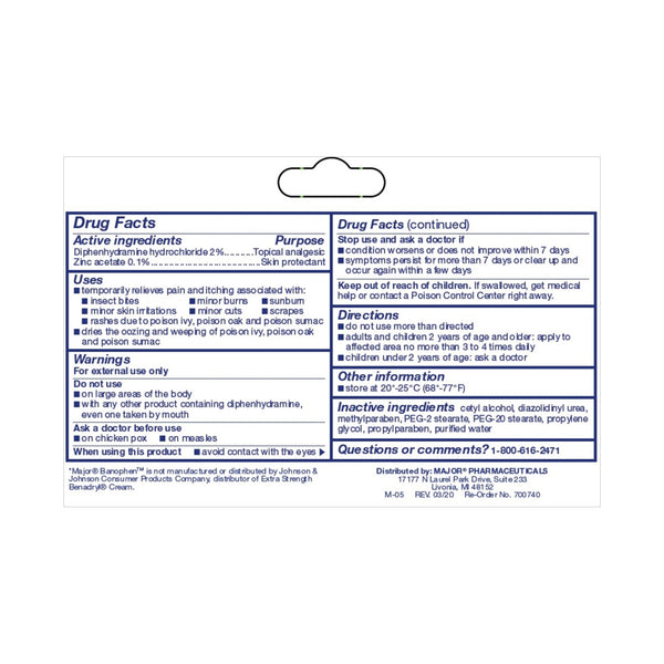 Banophen™ Itch Relief 2% - 0.1% Strength Cream 30 Gram Tube (497987_EA) 1/EA