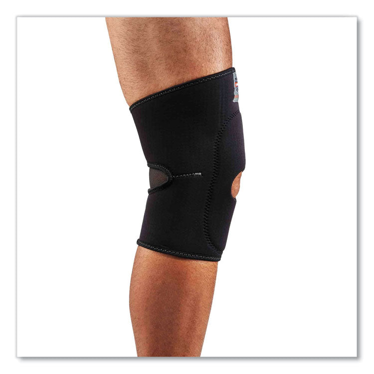 ergodyne® ProFlex 615 Open Patella Anterior Pad Knee Sleeve, Small, Black, Ships in 1-3 Business Days (EGO16532) Each