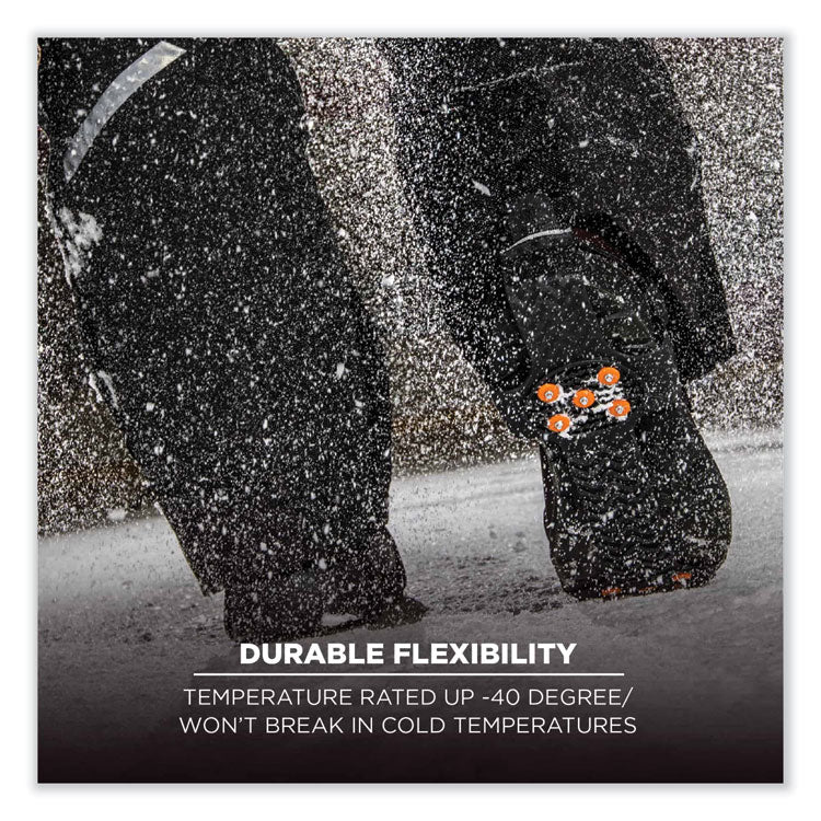 ergodyne® Trex 6310 Adjustable Slip-On Ice Cleats, X-Large, Black, Pair, Ships in 1-3 Business Days (EGO16775) 1 Pair