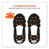 ergodyne® Trex 6304 One-Piece Step-In Full Coverage Ice Cleats, Small, Black, Pair, Ships in 1-3 Business Days (EGO16782) 1 Pair
