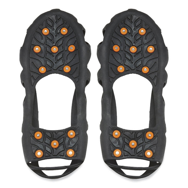 ergodyne® Trex 6304 One-Piece Step-In Full Coverage Ice Cleats, Medium, Black, Pair, Ships in 1-3 Business Days (EGO16783) 1 Pair