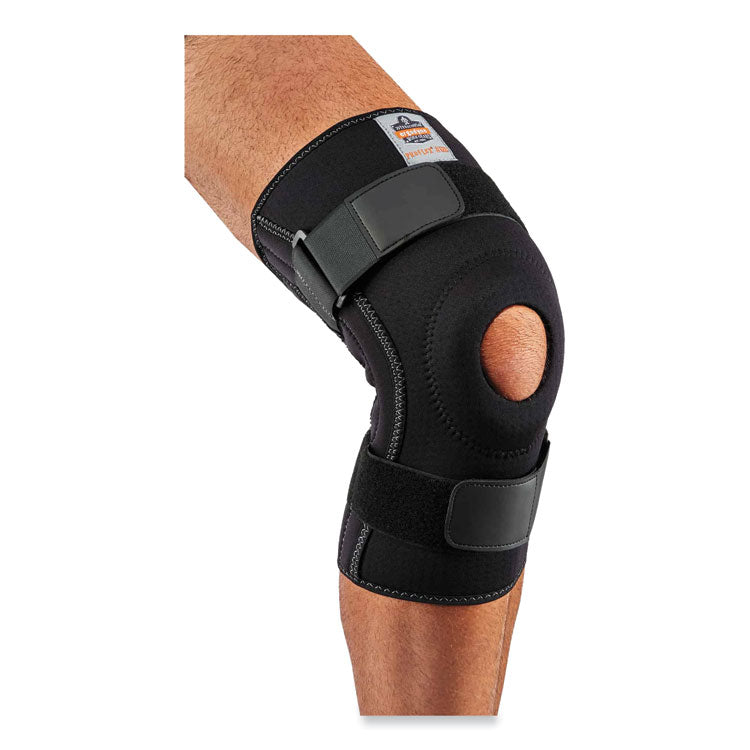 ergodyne® ProFlex 620 Open Patella Spiral Stays Knee Sleeve, Medium, Black, Ships in 1-3 Business Days (EGO16543) Each