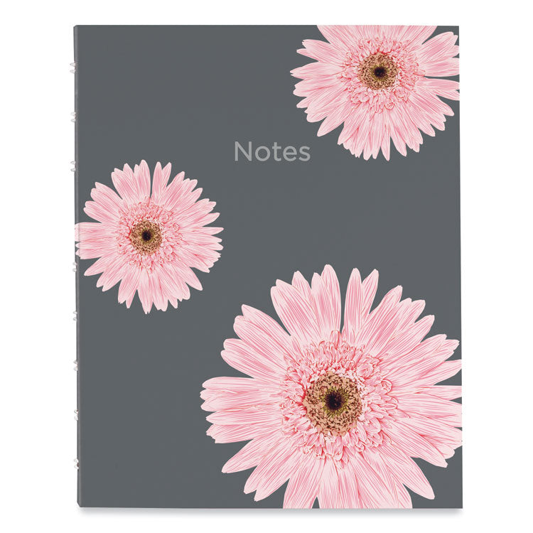 Blueline® NotePro Notebook, 1-Subject, Medium/College Rule, Pink/Gray Cover, (75) 9.25 x 7.25 Sheets (REDA601601)