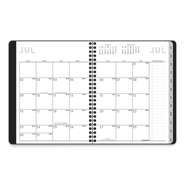 AT-A-GLANCE® Contempo Lite Academic Year Weekly/Monthly Planner, 8.75 x 7.87, Black Cover, 12-Month (July to June) 2023 to 2024 (AAG7058XL05)