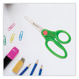 Westcott® Kids' Scissors with Antimicrobial Protection, Pointed Tip, 5" Long, 2" Cut Length, Assorted Straight Handles, 12/Pack (ACM14872) Pack of 12