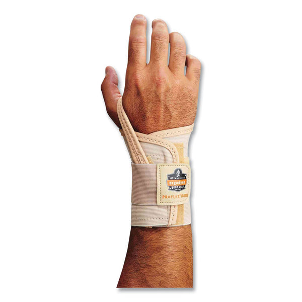 ergodyne® ProFlex 4000 Single Strap Wrist Support. Small, Fits Right Hand, Tan, Ships in 1-3 Business Days (EGO70102)