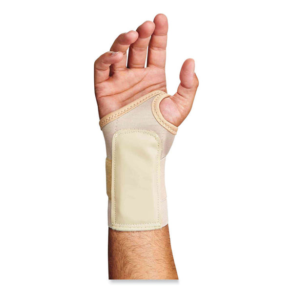 ergodyne® ProFlex 4000 Single Strap Wrist Support, X-Large, Fits Right Hand, Tan, Ships in 1-3 Business Days (EGO70108)