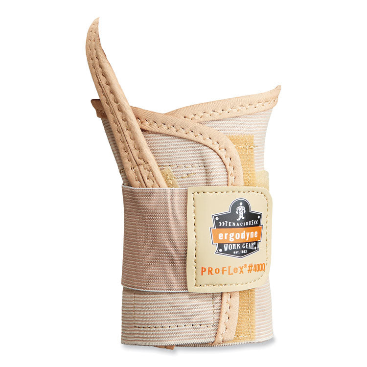 ergodyne® ProFlex 4000 Single Strap Wrist Support. Small, Fits Right Hand, Tan, Ships in 1-3 Business Days (EGO70102) Each