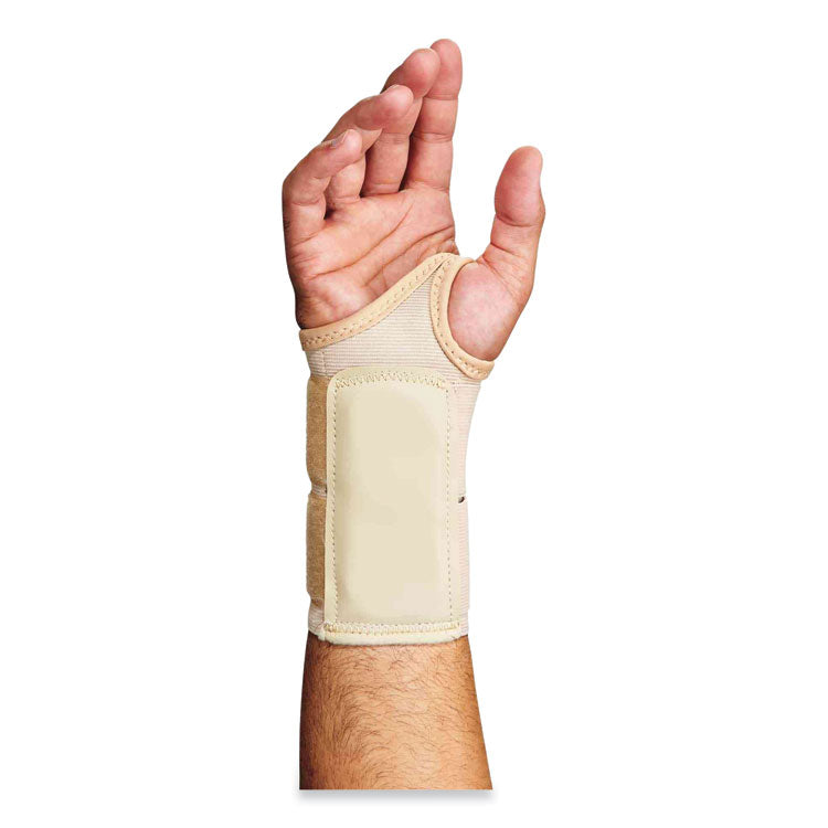 ergodyne® ProFlex 4010 Double Strap Wrist Support, X-Large, Fits Left Hand, Tan, Ships in 1-3 Business Days (EGO70138) Each