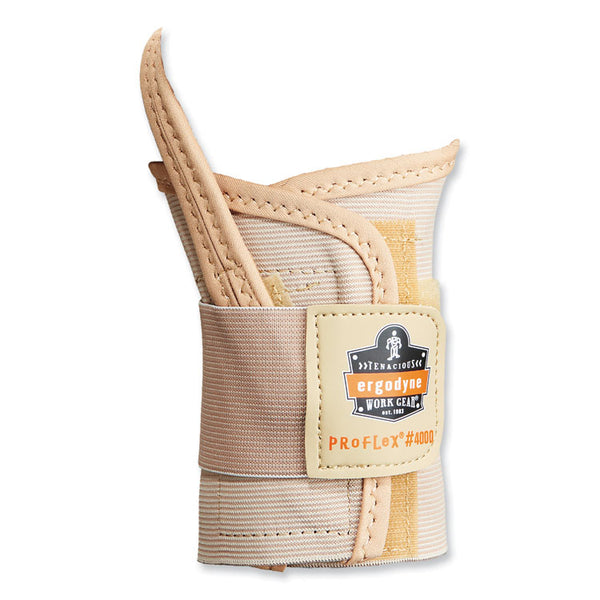 ergodyne® ProFlex 4000 Single Strap Wrist Support, Medium, Fits Left Hand, Tan, Ships in 1-3 Business Days (EGO70114) Each