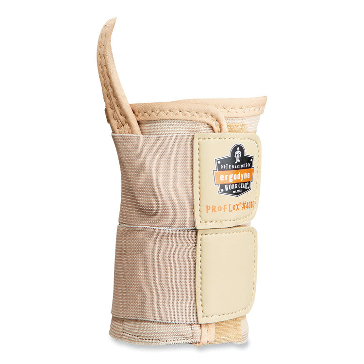 ergodyne® ProFlex 4010 Double Strap Wrist Support, Small, Fits Right Hand, Tan, Ships in 1-3 Business Days (EGO70122) Each