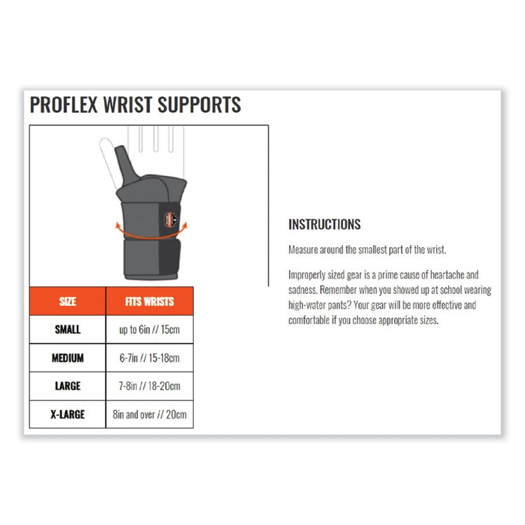 ergodyne® ProFlex 4000 Single Strap Wrist Support, Medium, Fits Right Hand, Tan, Ships in 1-3 Business Days (EGO70104) Each