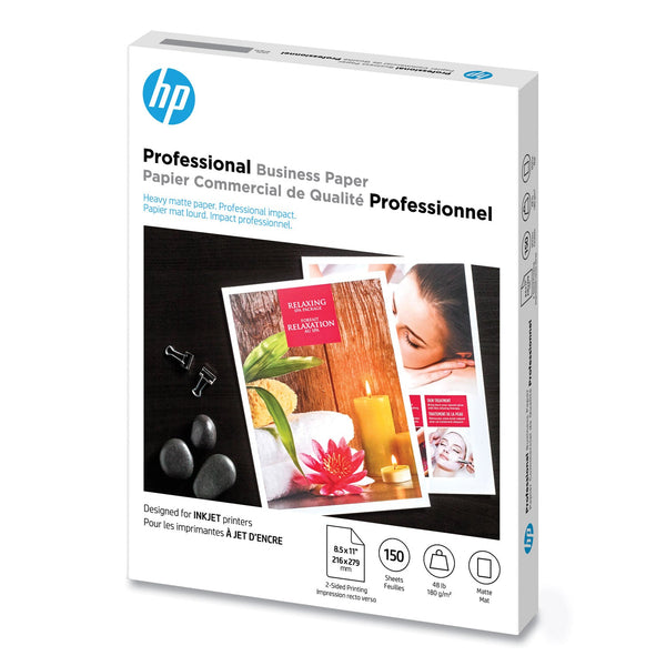 HP Inkjet Brochure Paper, 98 Bright, 48 lb Bond Weight, 8.5 x 11, White, 150/Pack (HEWCH016A)