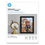 HP Advanced Photo Paper, 10.5 mil, 8.5 x 11, Glossy White, 50/Pack (HEWQ7853A)