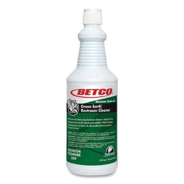 Betco® Green Earth RTU Restroom Cleaner, Fresh Mint Scent, 32 oz Bottle, 12/Carton (BET3091200) Case of 12