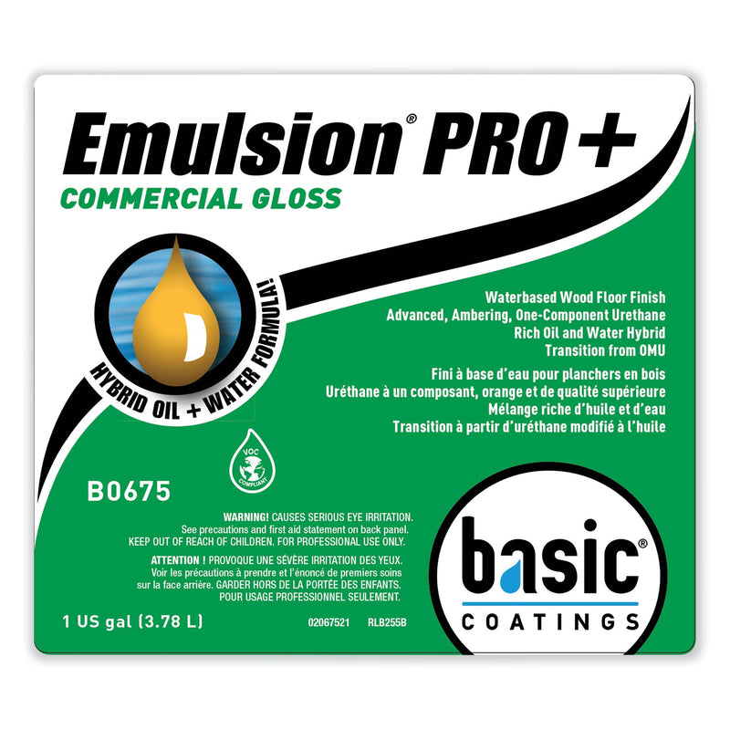 Betco® Emulsion Pro+ Floor Finish and Sealer, 1 gal Bottle, 4/Carton (BETB06754312) Case of 4