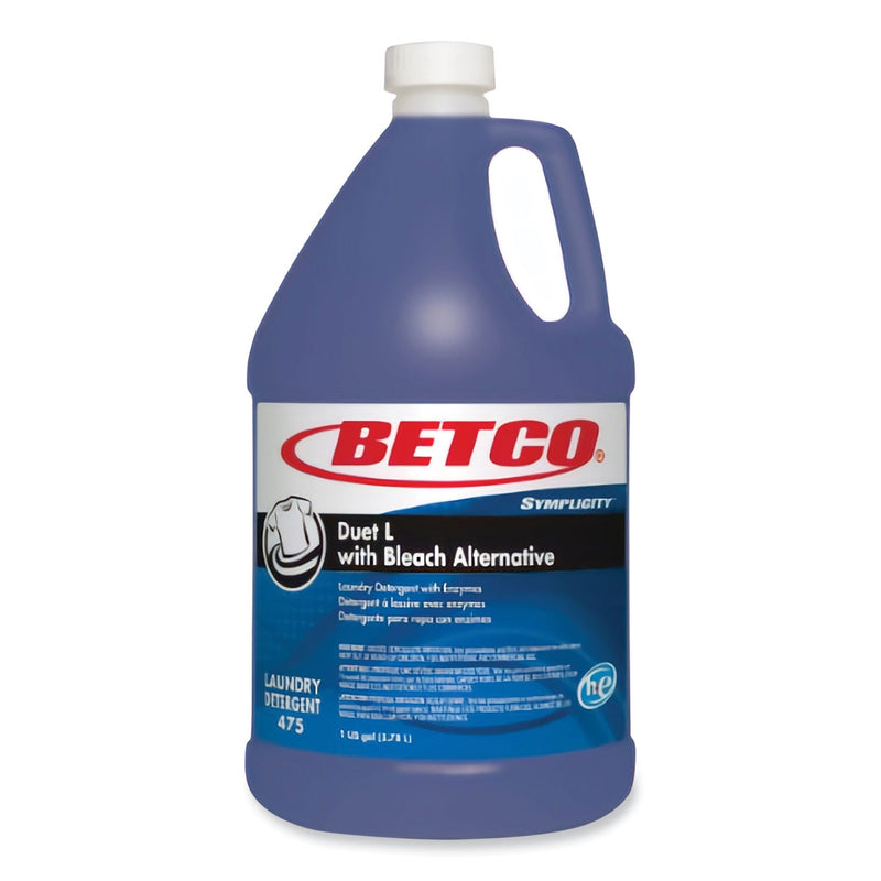 Betco® Symplicity Duet L Laundry Detergent, 1 gal, Fresh Scent, 4/Carton (BET4750400)