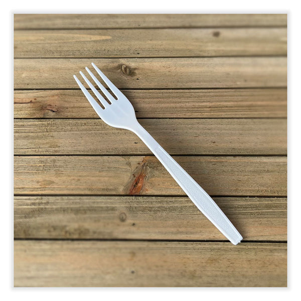 Boardwalk® Heavyweight Polypropylene Cutlery, Fork, White, 1000/Carton (BWKFORKHWPPWH) Case of 1000