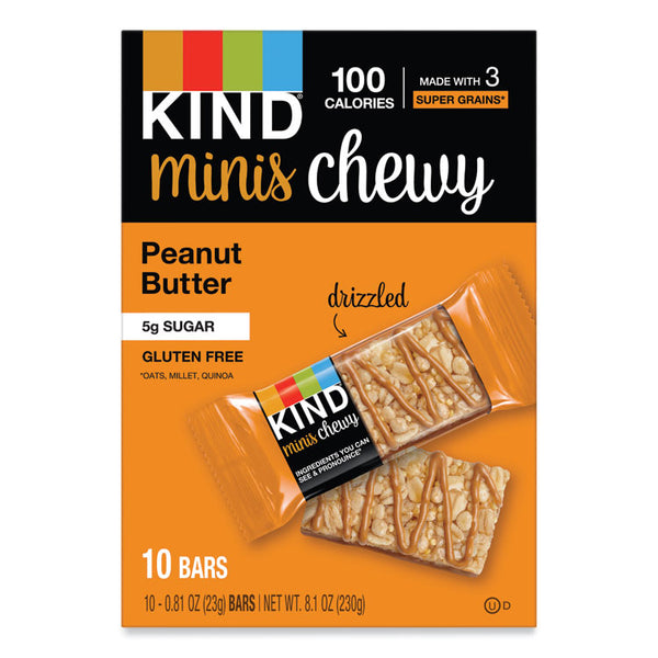 KIND Minis Chewy, Peanut Butter, 0.81 oz 10/Pack (KND27895)