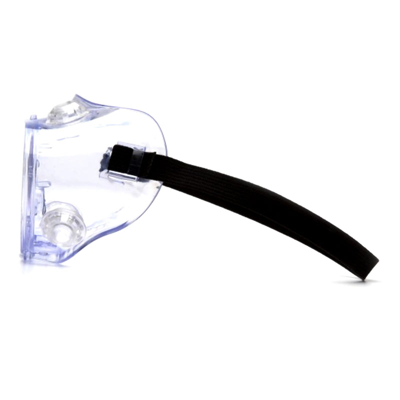 Pyramex® Protective Goggles Fit Over Uncoated Clear Tint Polycarbonate Lens Clear Frame Elastic Strap One Size Fits Most (1239058_BX) 12/BX