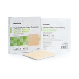 McKesson Foam Dressing 6 X 6 Inch Without Border Film Backing Silicone Gel Adhesive Square Sterile (1083087_EA) 1/EA