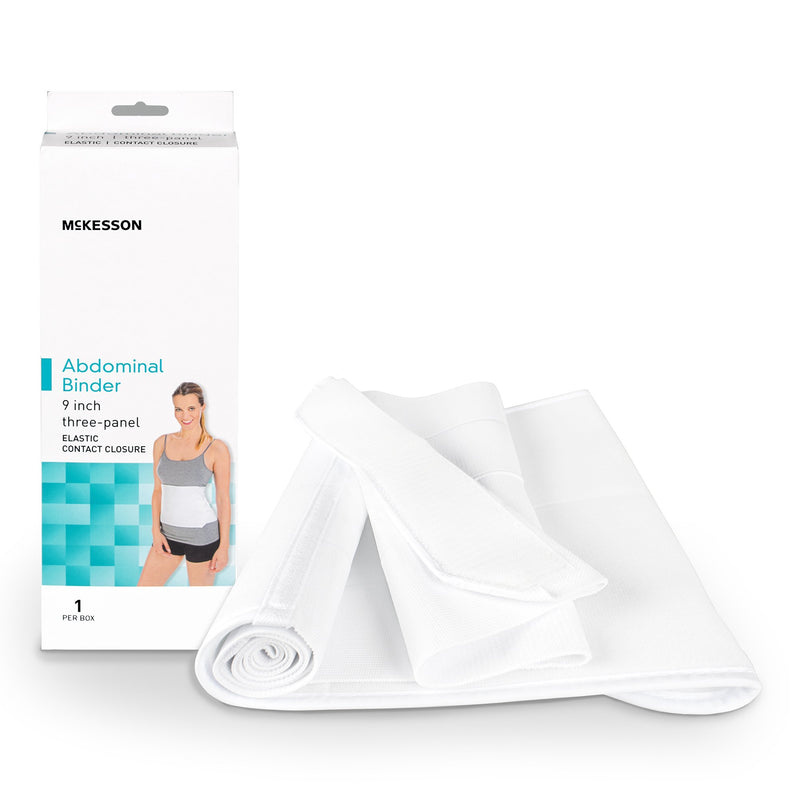 McKesson Abdominal Binder Medium / Large Hook and Loop Closure 45 to 62 Inch Waist Circumference 9 Inch Height Adult (1159056_EA) 1/EA