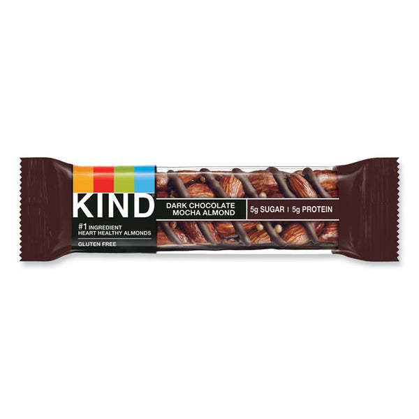 KIND Nuts and Spices Bar, Dark Chocolate Mocha Almond, 1.4 oz Bar, 12/Box (KND18554)