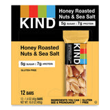 KIND Nuts and Spices Bar, Honey Roasted Nuts/Sea Salt, 1.4 oz Bar, 12/Box (KND19990)