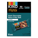 KIND Minis, Dark Chocolate Nuts/Sea Salt, 0.7 oz, 10/Pack (KND27959)