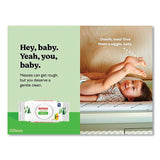 Huggies® Natural Care Sensitive Baby Wipes, 1-Ply, 3.88 x 6.6, Unscented, White, 56/Pack, 8 Packs/Carton (KCC31803)