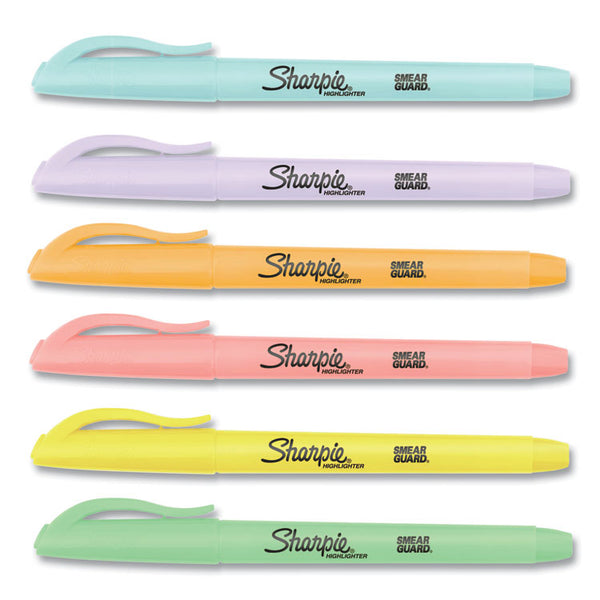 Sharpie® Pocket Style Highlighters, Assorted Ink Colors, Chisel Tip, Assorted Barrel Colors, 12/Pack (SAN2157482) Dozen
