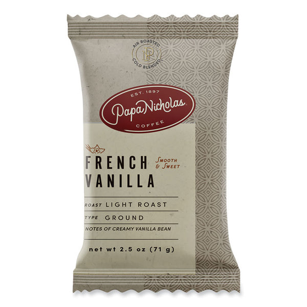 PapaNicholas® Coffee Premium Coffee, French Vanilla, 18/Carton (PCO25188)