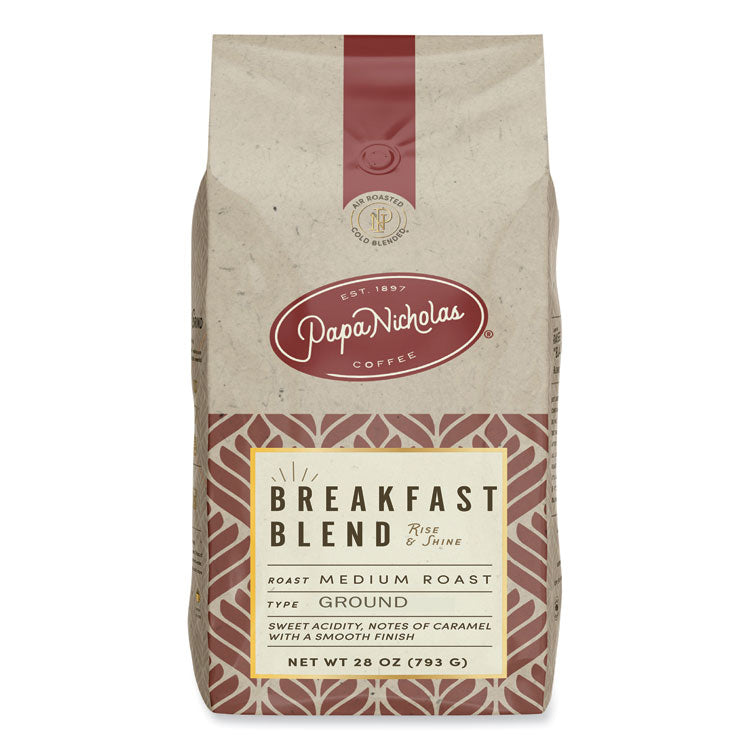 PapaNicholas® Coffee Premium Coffee, Whole Bean, Breakfast Blend (PCO32006)