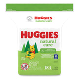 Huggies® Natural Care Sensitive Baby Wipes, 1-Ply, 3.88 x 6.6, Unscented, White, 184/Pack, 3 Packs/Carton (KCM31816) Case of 552