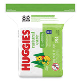 Huggies® Natural Care Sensitive Baby Wipes, 1-Ply, 3.88 x 6.6, Unscented, White, 184/Pack, 3 Packs/Carton (KCC31816)