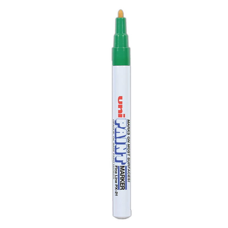 uni®-Paint Permanent Marker, Fine Bullet Tip, Green (UBC63704) Each