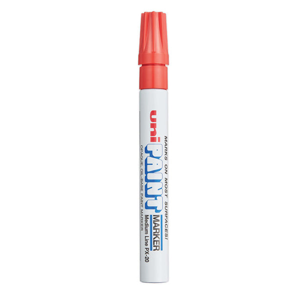 uni®-Paint Permanent Marker, Medium Bullet Tip, Red (UBC63602) Each