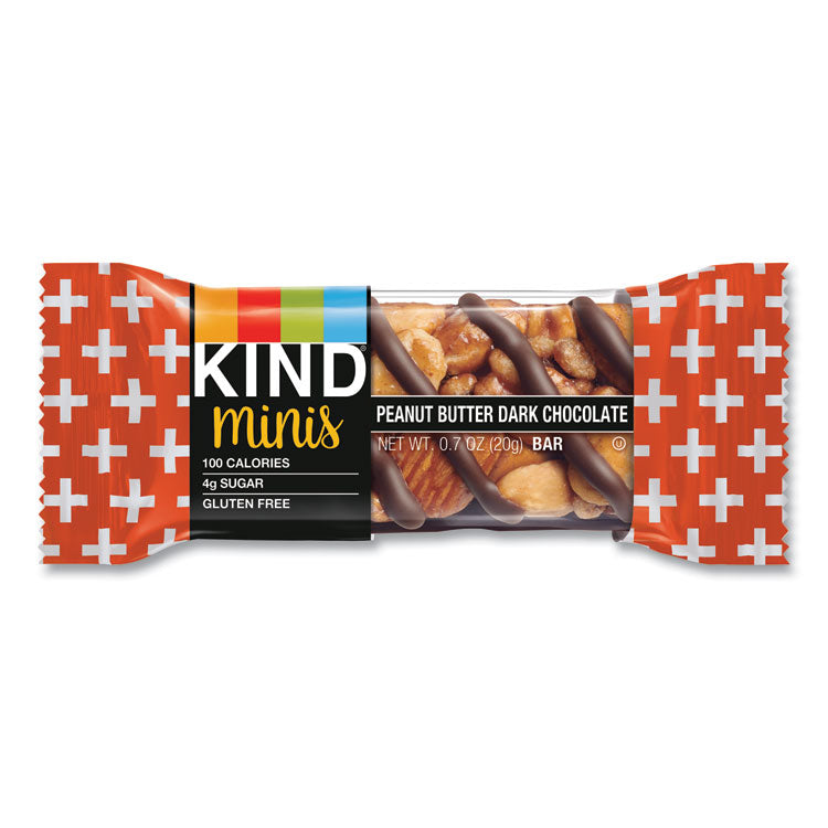 KIND Minis, Peanut Butter Dark Chocolate, 0.7 oz, 10/Pack (KND27961)