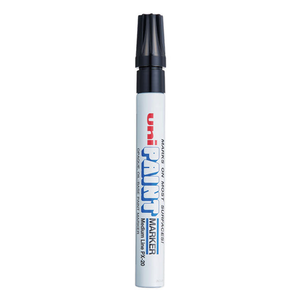 uni®-Paint Permanent Marker, Medium Bullet Tip, Black (UBC63601) Each