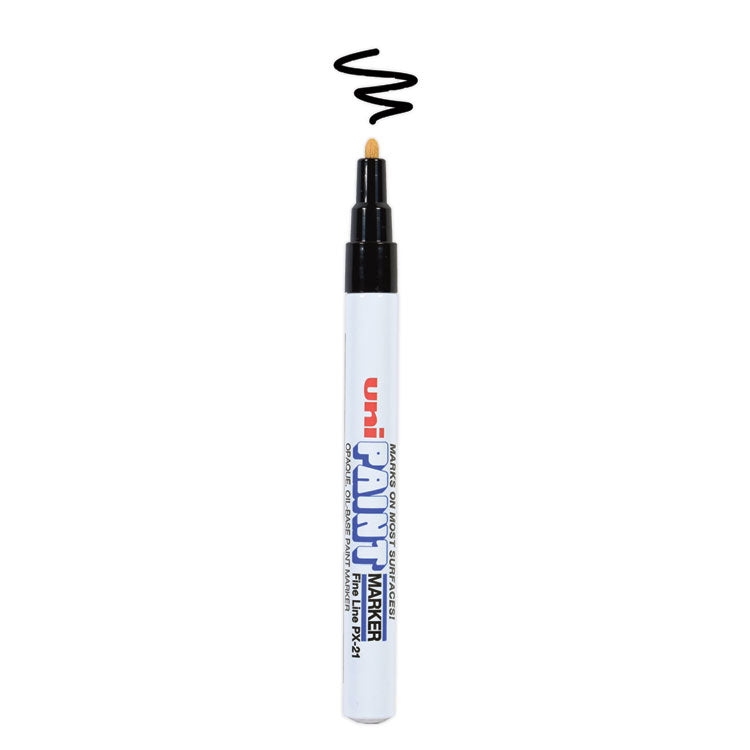 uni®-Paint Permanent Marker, Fine Bullet Tip, Black (UBC63701) Each