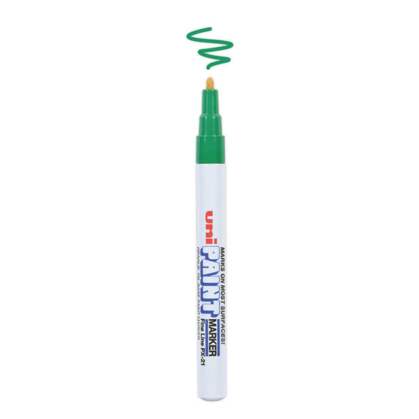 uni®-Paint Permanent Marker, Fine Bullet Tip, Green (UBC63704) Each