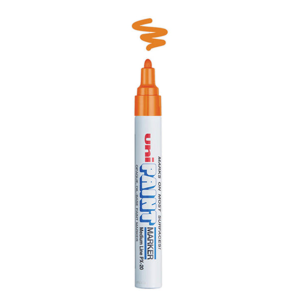 uni®-Paint Permanent Marker, Medium Bullet Tip, Orange (UBC63607) Each