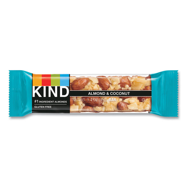 KIND Fruit and Nut Bars, Almond and Coconut, 1.4 oz, 12/Box (KND17828)