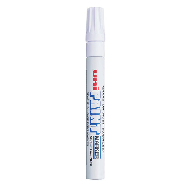 uni®-Paint Permanent Marker, Medium Bullet Tip, White (UBC63613) Each