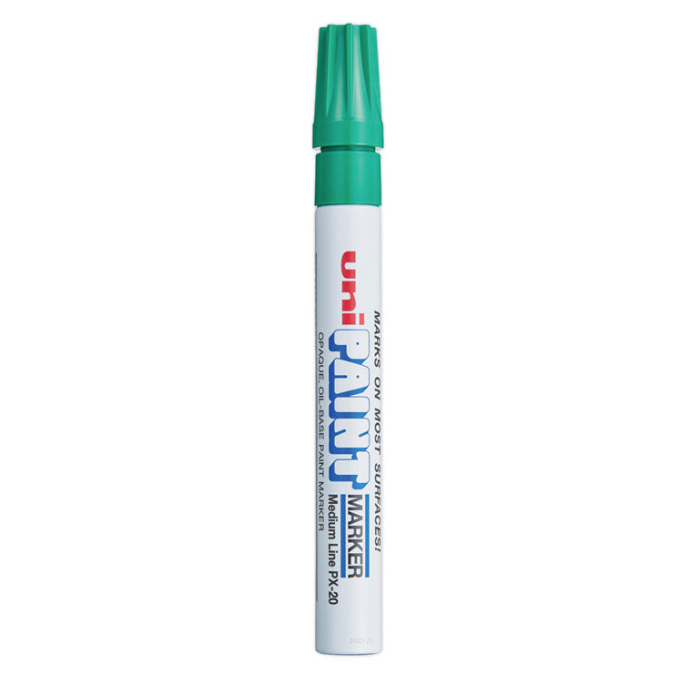 uni®-Paint Permanent Marker, Medium Bullet Tip, Green (UBC63604) Each